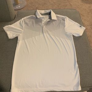 Men’s UA white polo- small 🏌🏻‍♂️